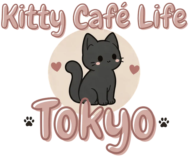 Kitty Café Life — Tokyo: the family's black cat badge.
